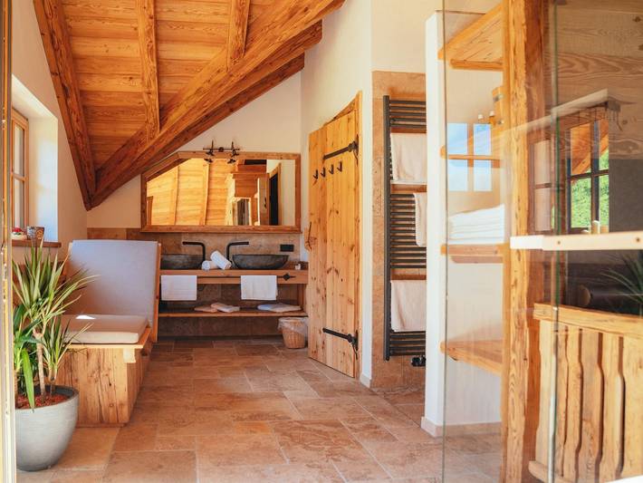 Hütte für 6 Personen, mit Terrasse und Sauna in Haus - 3