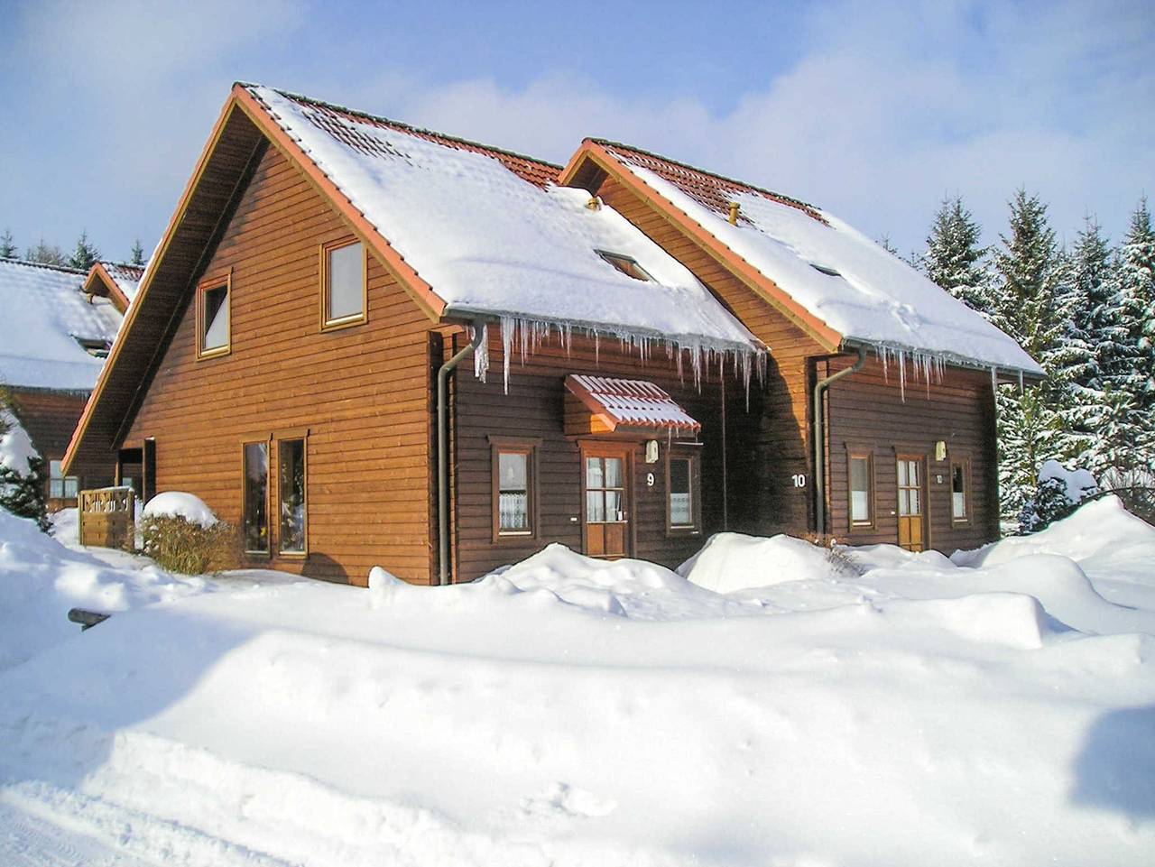 Holzferienhäuser im Naturerlebnisdorf Blauvogel - Has-21 - Ferienhaus Erika mit guter Ausstattung in Hasselfelde, Harzvorland