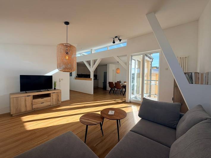 Ferienwohnung für 4 Personen, mit Balkon und Balkon/Terrasse sowie Garten in Hanse Sail