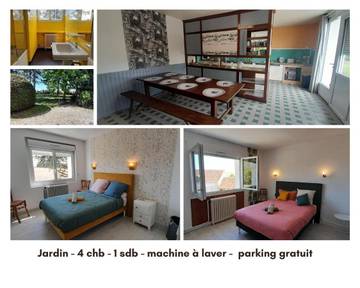 Location de vacances pour 8 personnes, avec terrasse et jardin dans Vatan