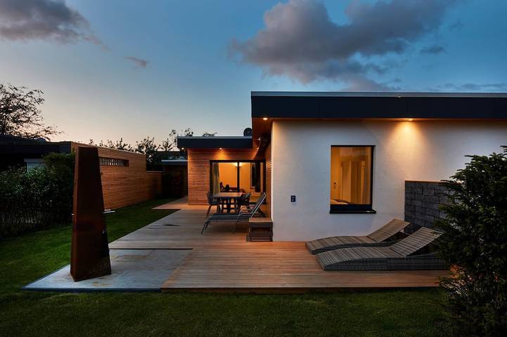 Ferienhaus für 4 Personen, mit Garten und Sauna