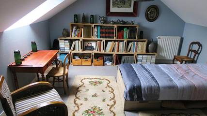 Cottage pour 2 personnes, avec vue ainsi que terrasse et jardin à Saint-Mars-sur-Colmont