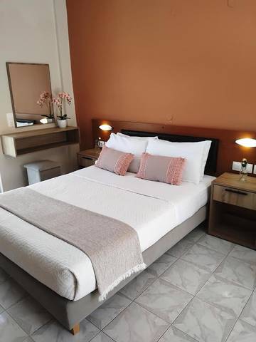 Ferienwohnung für 3 Personen, mit Ausblick und Garten, mit Haustier in Kalamaki