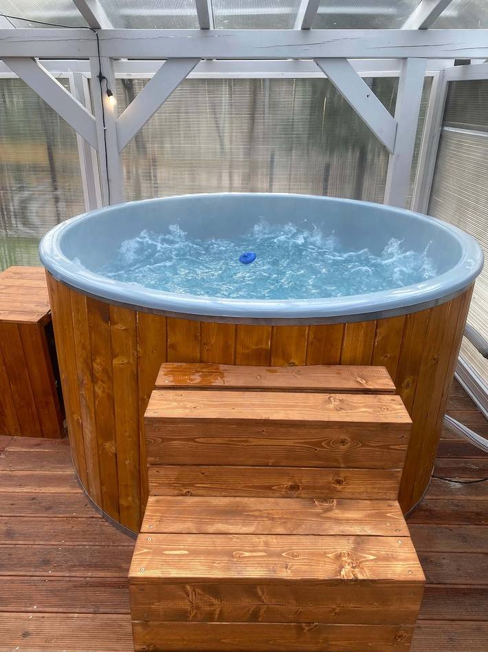 Slow Flow Glamp - sauna, pool and jacuzzi in Rzyki, Piccola Polonia