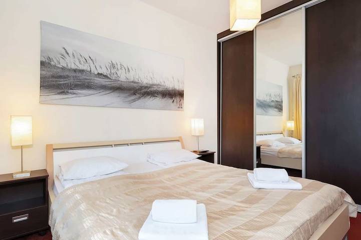 Entire apartment, Cozy Apartment | Balcony, Gym, 180 m to the Beach in Kołobrzeg, Baltic Sea Pomerania