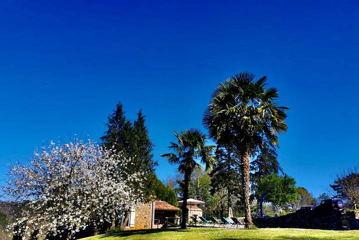 Gîte pour 8 personnes, avec sauna et piscine ainsi que terrasse et jardin à Saint-Cernin-de-l'Herm - 4