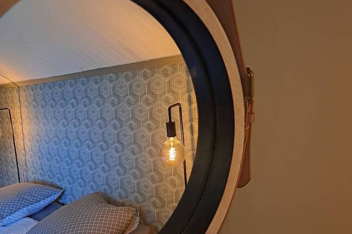 Loft Chez Baf-Suite-Eigenes Badezimmer-Blick auf die Landschaft in Wibrin, Houffalize
