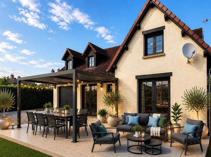 Villa pour 7 personnes, avec balcon - 1