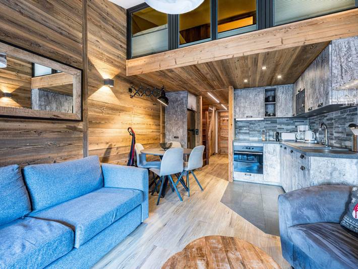 Appartement entier, Studio rénové avec balcon au centre Val-d'Isère in Val-d'Isère, Massif du Ruitor