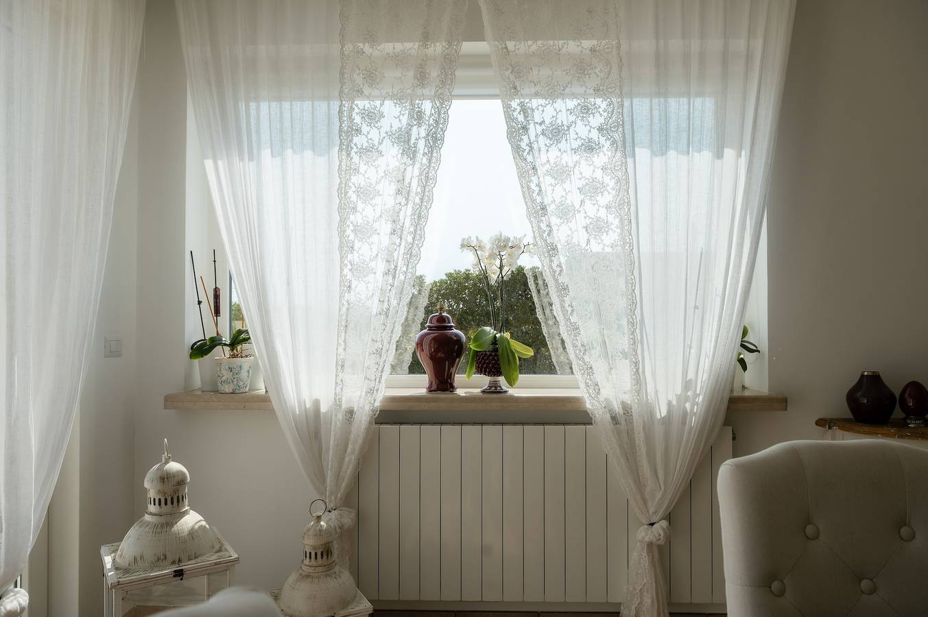 Ferienhaus 'Alisea' mit Meerblick, Wlan und Klimaanlage in Torre Suda, Racale