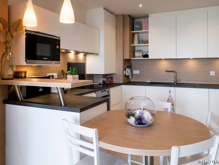 Apartamento entero, Port-Louis: Apartamento T2 con Terraza, Aparcamiento y Wifi in Port-Louis, Côte des Mégalithes