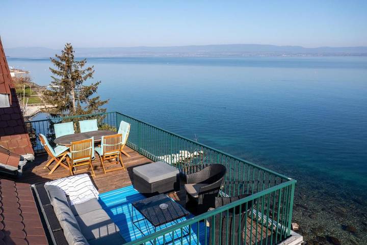 Gîte pour 6 personnes, avec vue sur le lac ainsi que jardin et vue à Maxilly-sur-Léman - 4