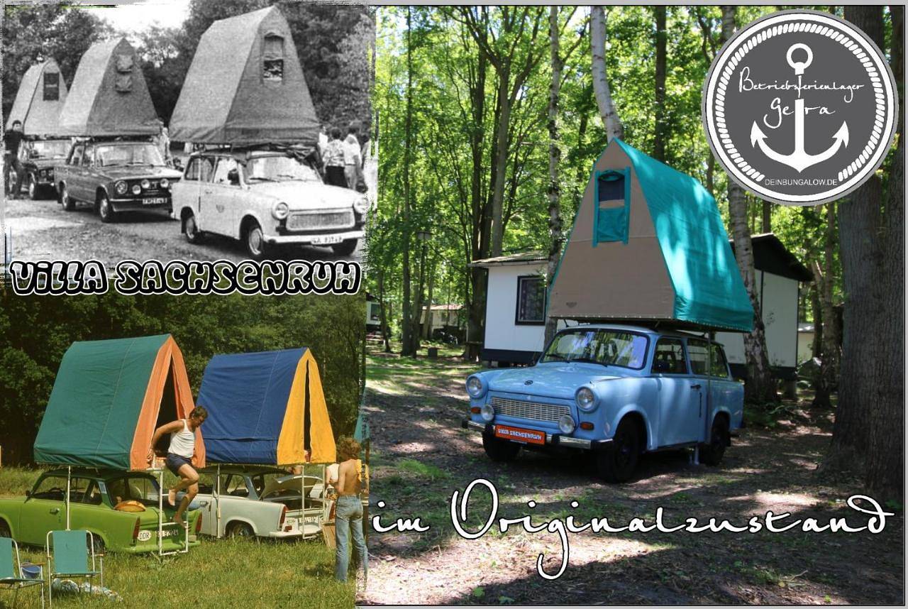 Kult Trabant "Villa Sachsenruh" direkt am Strand in Kreptitz, Dranske
