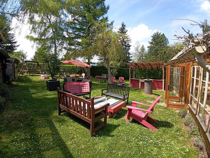 Location de vacances pour 4 personnes, avec piscine et jardin ainsi que bassin pour enfant et vue à Camurac - 4