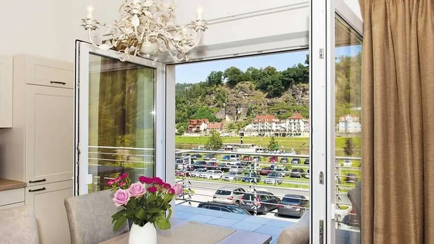 Ferienwohnung für 3 Personen, mit Garten und Balkon in Rathen - 4