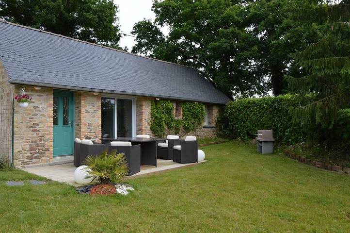 Maison de vacances pour 4 personnes, avec Terrasse ainsi que Jardin et Vue en Bretagne