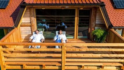 Chalet für 2 Personen, mit Sauna und Ausblick sowie Garten in Slowenien