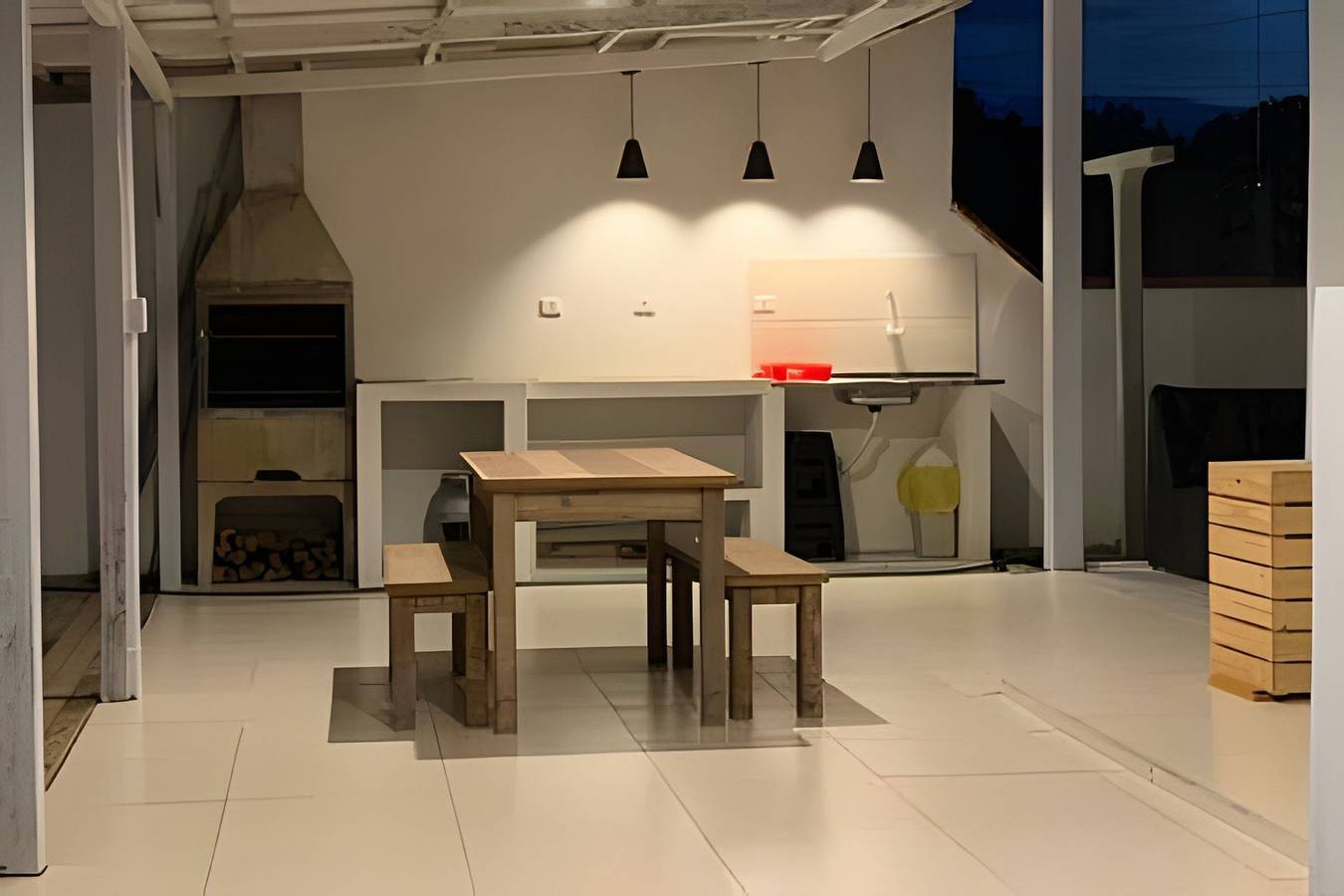 Villa Di Mare 2 - Pool, fire pit, and barbecue grill in São Francisco do Sul, Baía da Babitonga