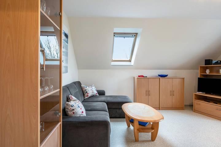 Ganze Wohnung, Ferienwohnung Blau mit gemeinsamer Terrasse, Gemeinschaftsgarten und Wi-Fi in Süderdeich, Kreis Dithmarschen