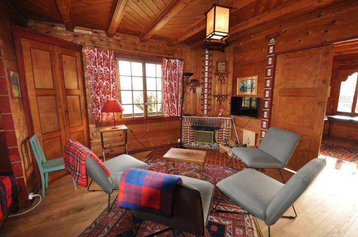 Gîte pour 6 personnes, avec Balcon ainsi que Balcon/Terrasse et Jardin à Gryon