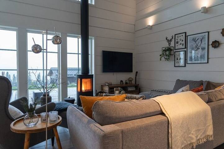Blockhütte für 12 Personen, mit Sauna und Balkon - 1
