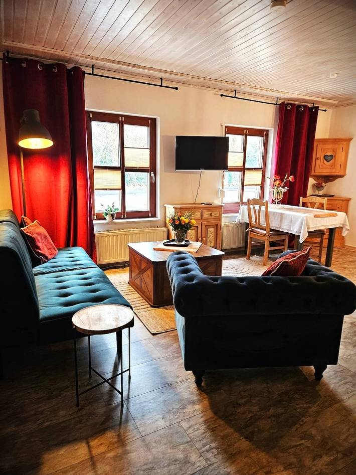 Ferienwohnung für 2 Personen, mit Balkon und Ausblick sowie Seeblick am Schwielowsee