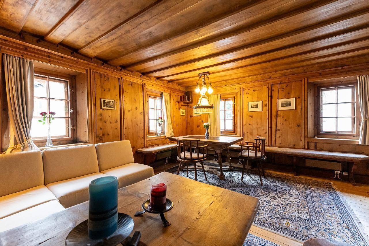 Chesa Sela Historic Engadine house (1641) in Silvaplana, Oberengadin