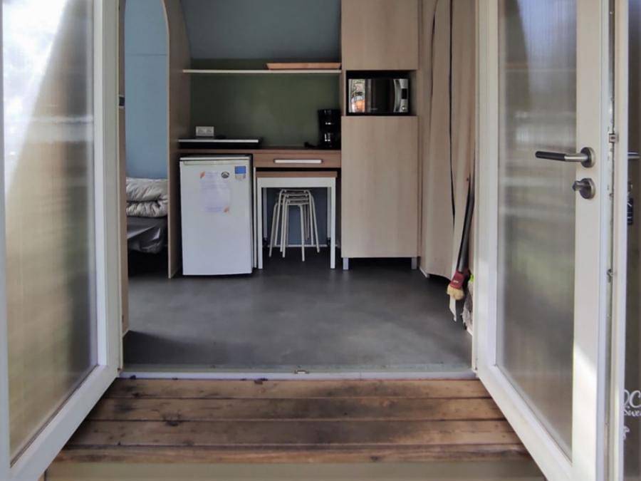 Family's Camping Le Savoy - Canvas and wooden tent 4 persons - Coco, without sanitary facilities in Challes-les-Eaux, Chambéry region