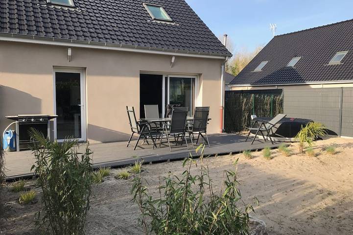 Maison de vacances pour 8 personnes, avec jacuzzi ainsi que terrasse et jardin à Merlimont