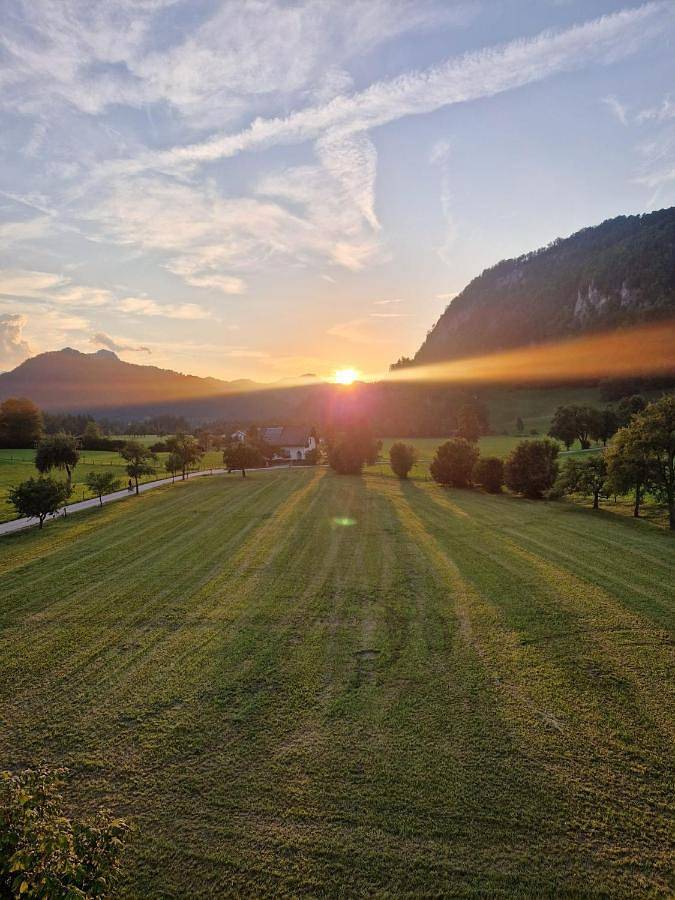 Ferienwohnung für 4 Personen, mit Garten und Ausblick
