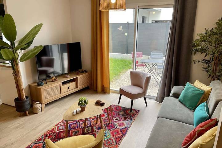Appartement de vacances pour 6 personnes, avec Balcon et Jardin