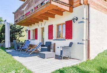 Hütte für 4 Personen, mit Garten und Ausblick im Wallis