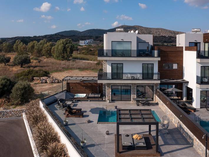 Ferienhaus für 6 Personen, mit Meerblick und Balkon in Lachania - 2