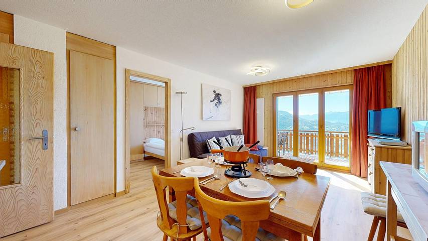 Appartement entier, Hortensia H 022 - View apartment 4 pers in Veysonnaz, Alpes valaisannes