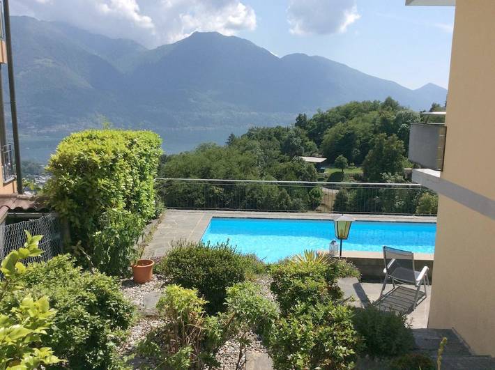 Ferienhaus für 5 Personen, mit Seeblick und Pool sowie Ausblick und Garten im Tessin - 3