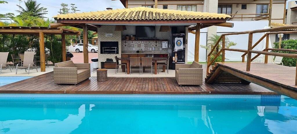 Vilage Duplex mit 115m2 mit 3 Schlafzimmern (2 Suiten) in Wohnanlage. in Itacimirim, Camaçari