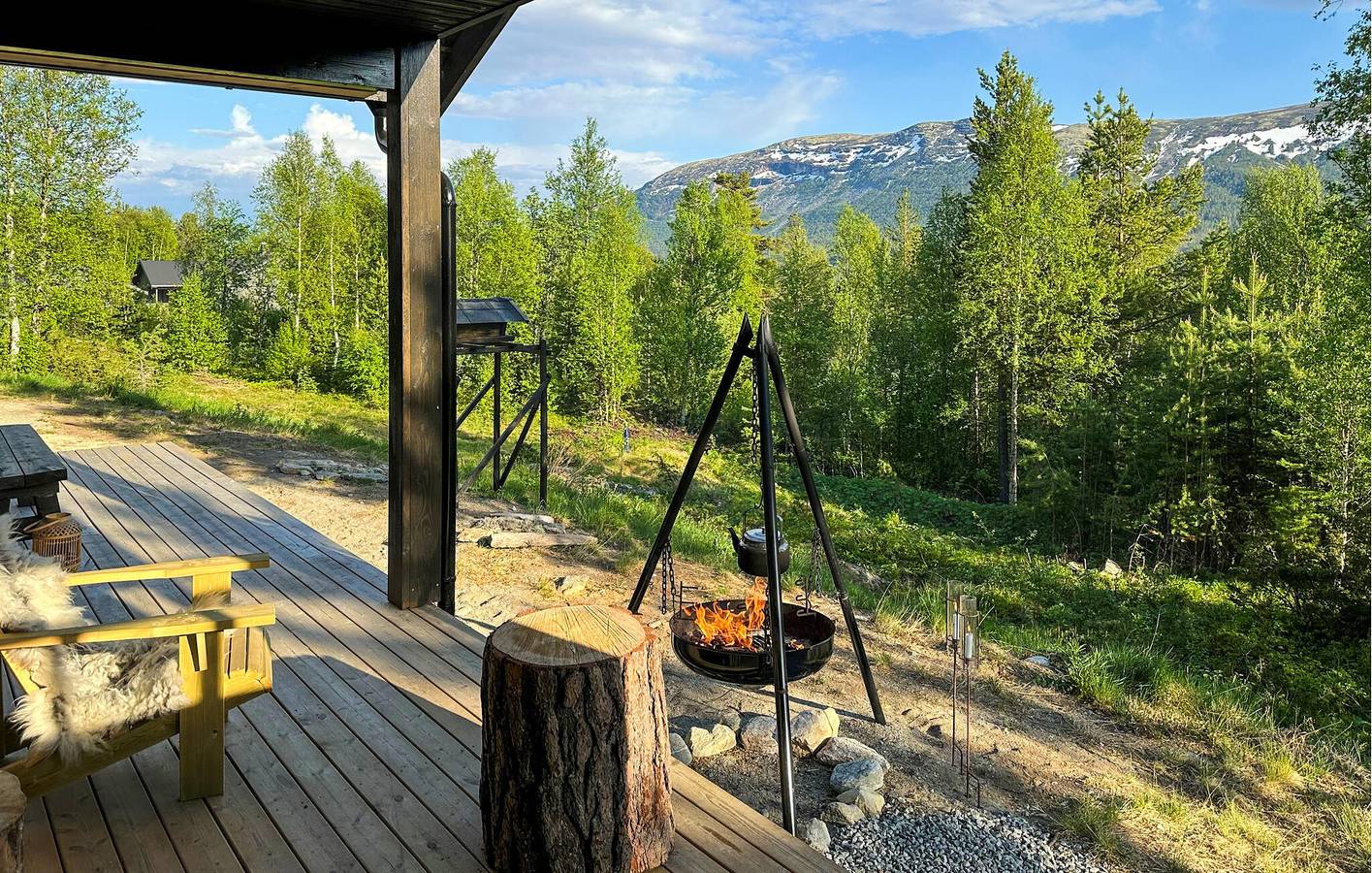 Ferienhaus für 8 Personen mit Garten in Lesja