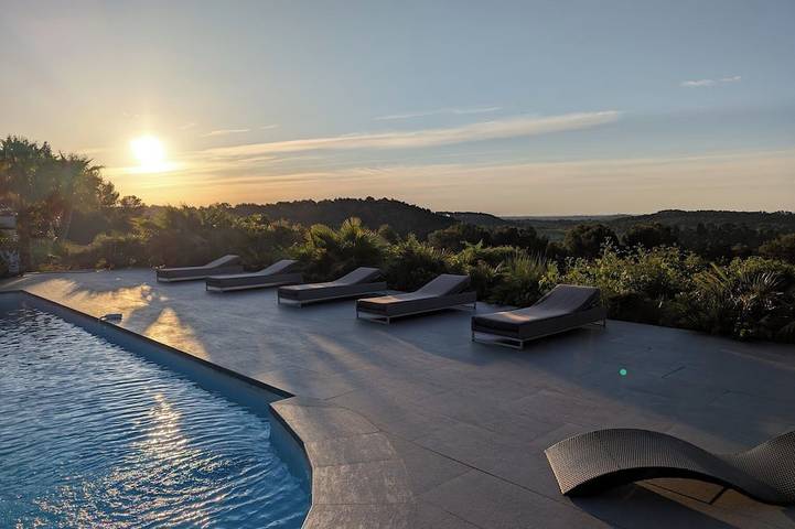 Maison de vacances pour 10 personnes, avec Balcon et Jardin à Grabels