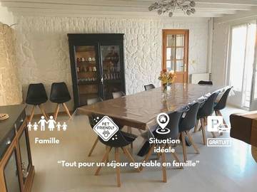 Gîte pour 12 personnes, avec terrasse, adapté aux familles à Marquise