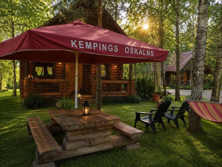 Bungalow für 5 Personen, mit Terrasse und Garten sowie Sauna und Ausblick in Lettland - 2