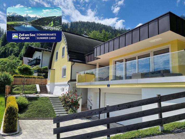 Ferienhaus für 12 Personen, mit Balkon und Seeblick sowie Garten in Zell am See