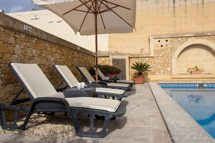 Bungalow für 12 Personen, mit Terrasse und Ausblick sowie Pool auf Malta - 2