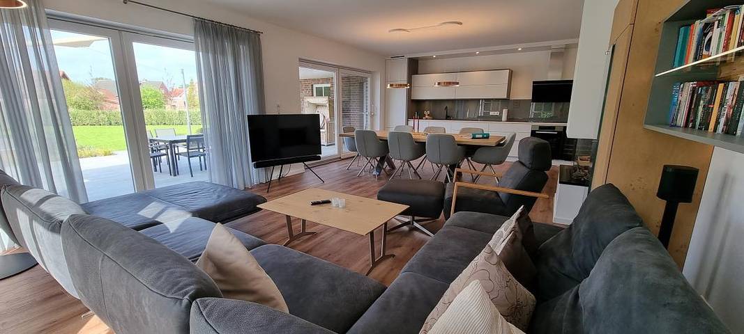 Ferienhaus für 8 Personen, mit Balkon und Garten sowie Sauna auf Borkum - 2