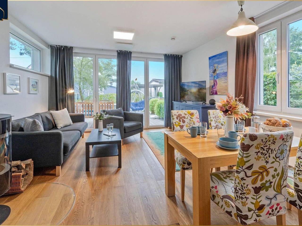 Ferienhaus am Peenestrom - Gemütliches Ferienhaus im Grünen – mit Kamin, Terrasse & Blick ins Grüne in Quilitz, Rankwitz