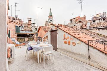 Gîte pour 2 personnes, avec balcon/terrasse dans Province de Venise