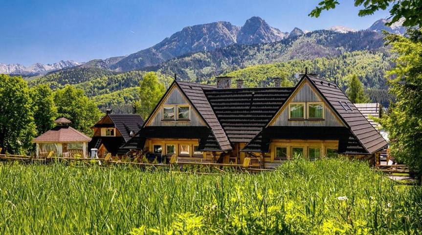 Domek letniskowy dla 15 osób, z widok i ogród oraz sauna, zwierzęta dozwolone w Kościelisko