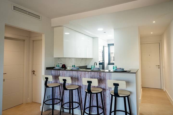 Ferienwohnung für 4 Personen, mit Balkon und Pool in Algarrobo