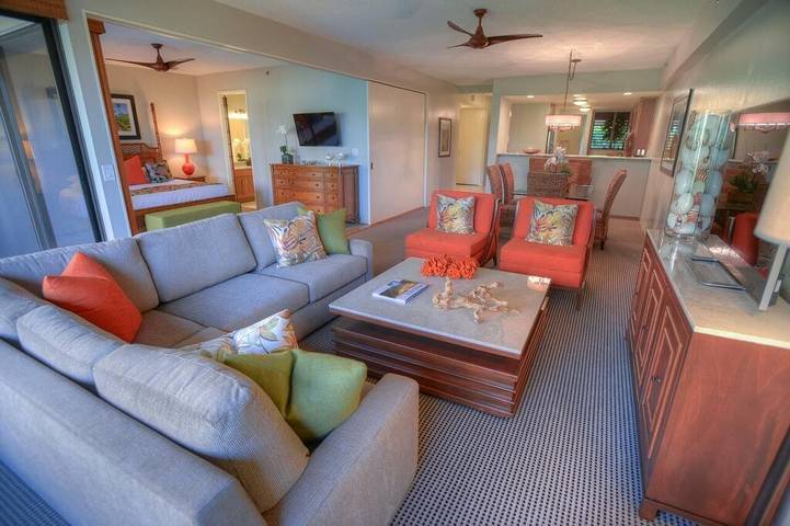 Apartamento para 4 personas, con piscina además de jacuzzi y jardín en Maui