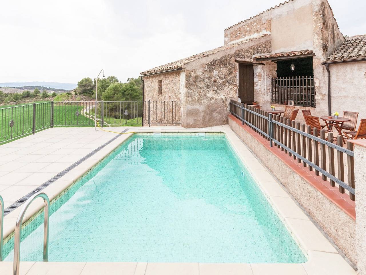 Ferienhaus für 4 Personen mit Pool in Castellfollit del Boix, Pla de Bages DO