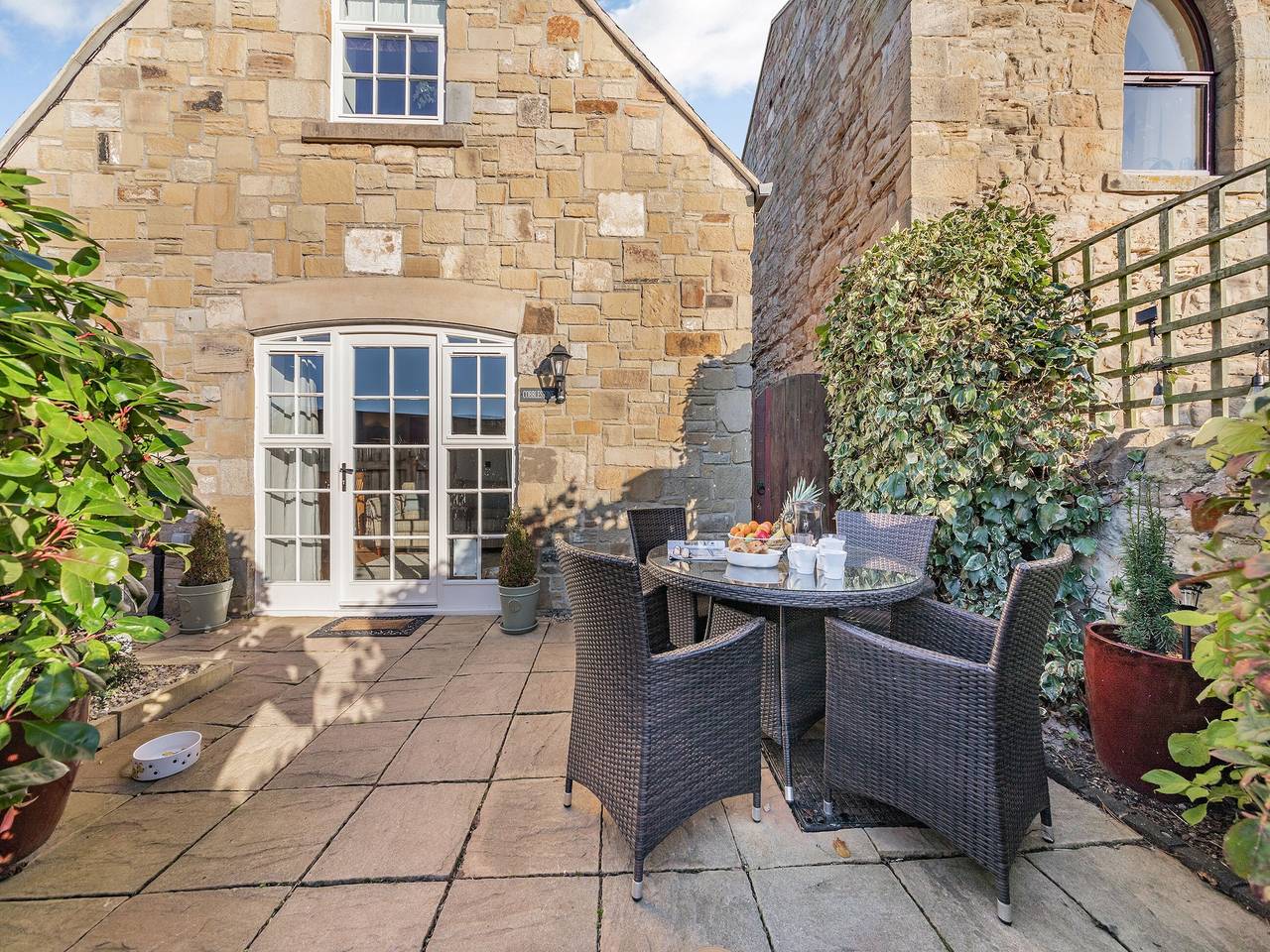 Cobblestone cottage in Northumberland